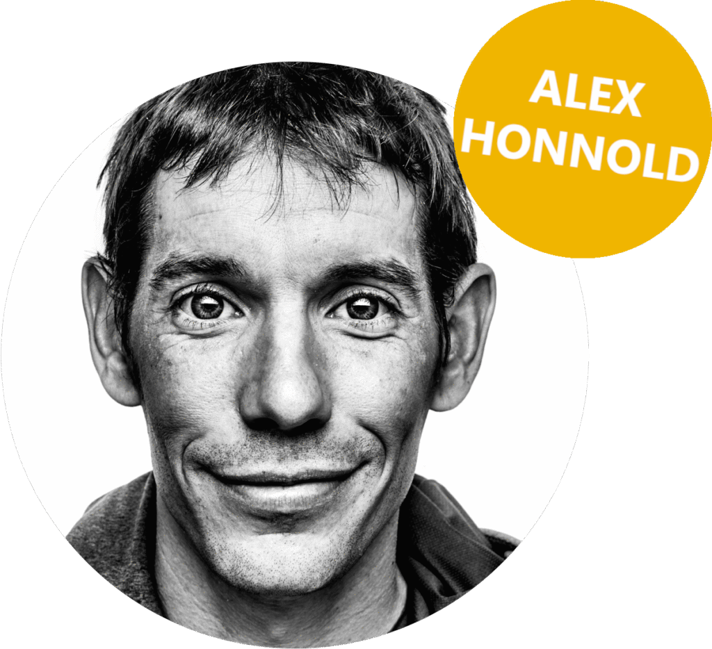 Alex Honnold with Name Caption